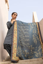 Gumaan (রহস্যে মোড়ানো) Odhni - Shaded Peacock Blue