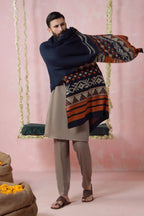 Aghaaz (আগাজ) Weaved Shawl - Blue