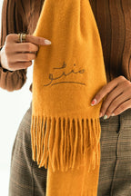 Cashmere Stole - Marigold Yellow