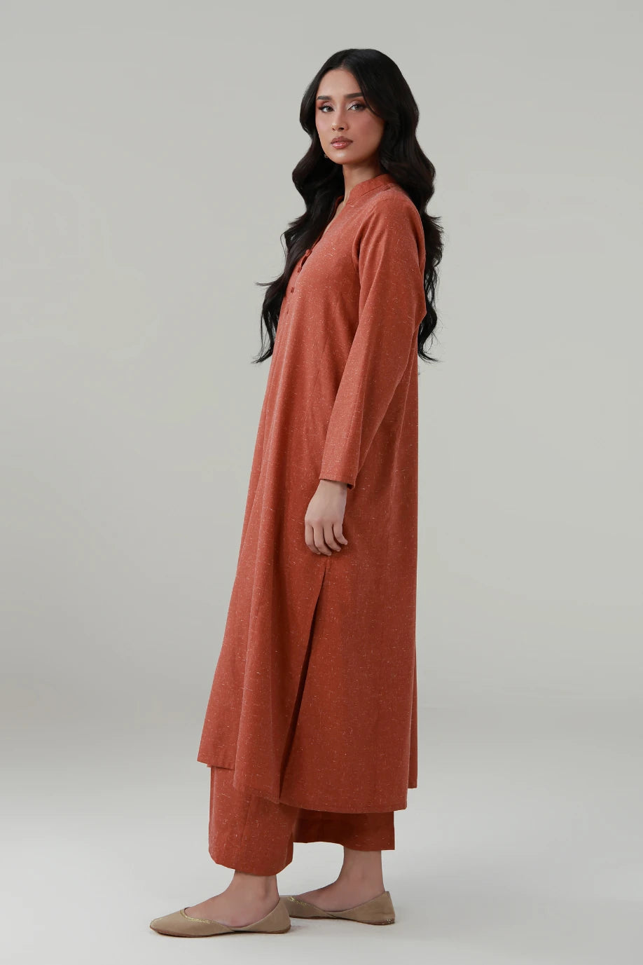 Kalidaar Co-Ord Set - Burnt Orange