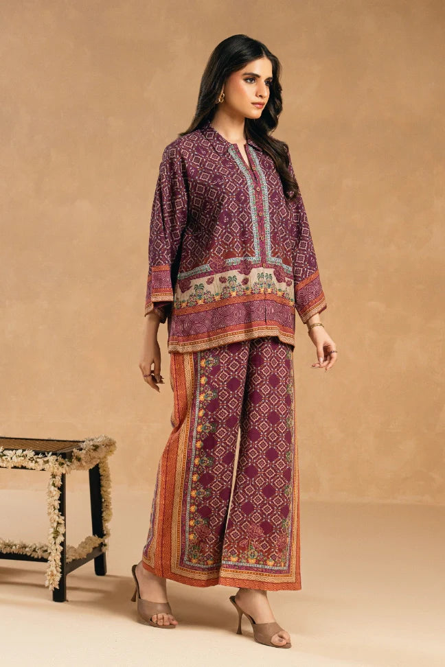 Azka (ধার্মিক) Co-Ord - Magenta