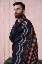 Aghaaz (আগাজ) Weaved Shawl - Blue