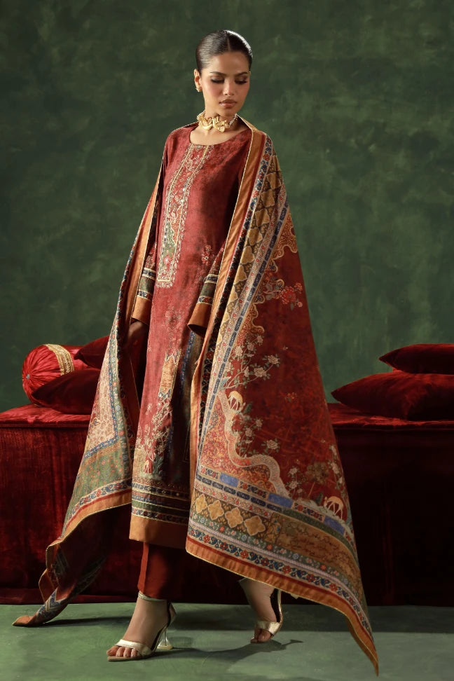 Lalarukh (লালারুখ) Velvet Shawl