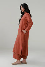 Kalidaar Co-Ord Set - Burnt Orange