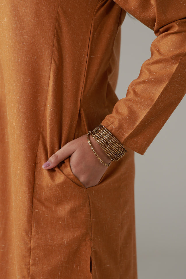 Kalidaar Co-Ord Set - Cinnamon Brown