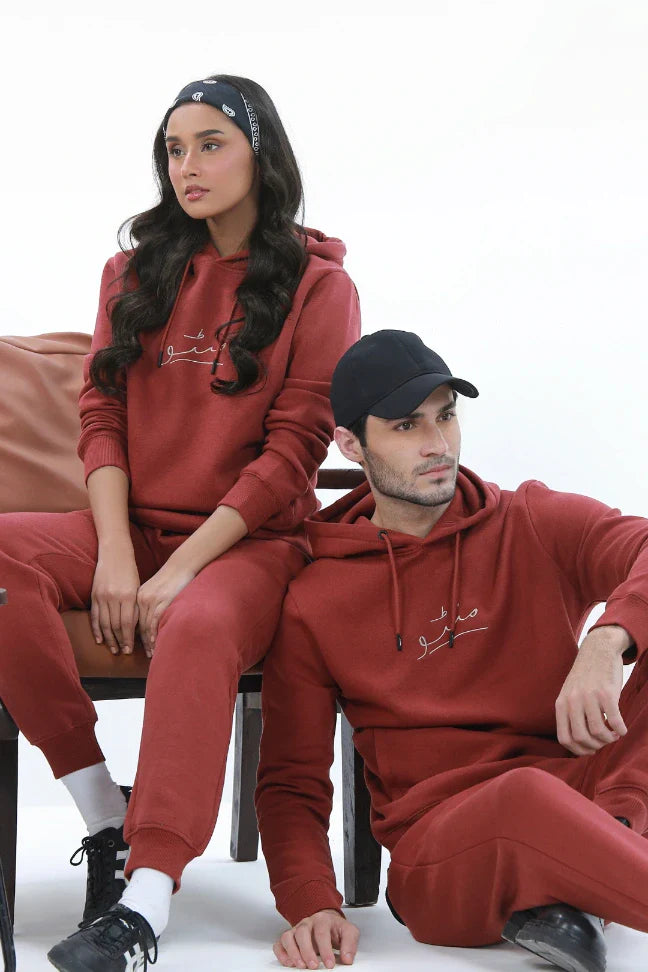 Pullover Hoodie - Brick Rust