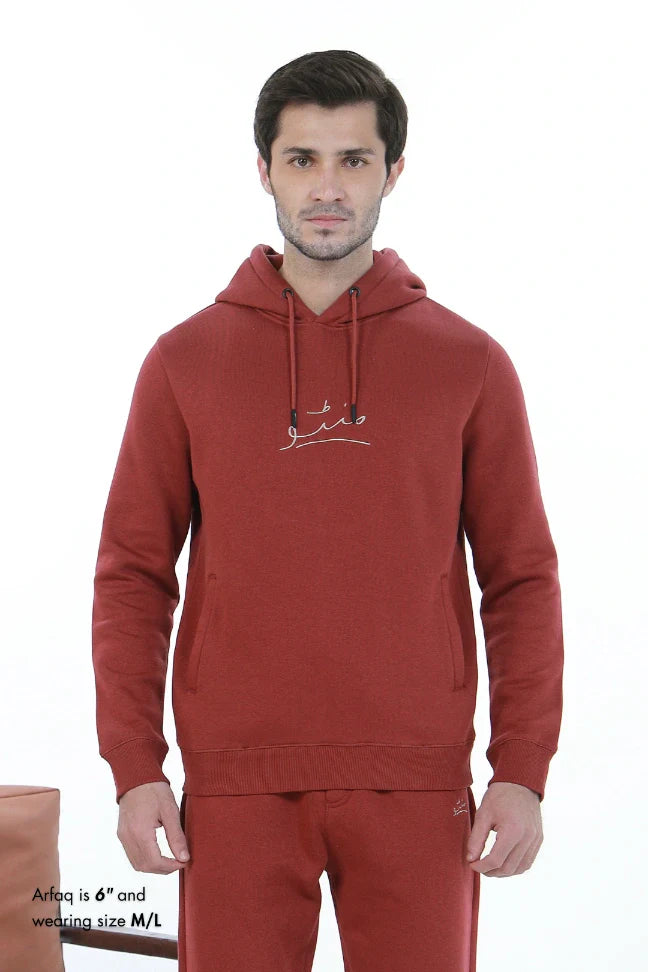 Pullover Hoodie - Brick Rust