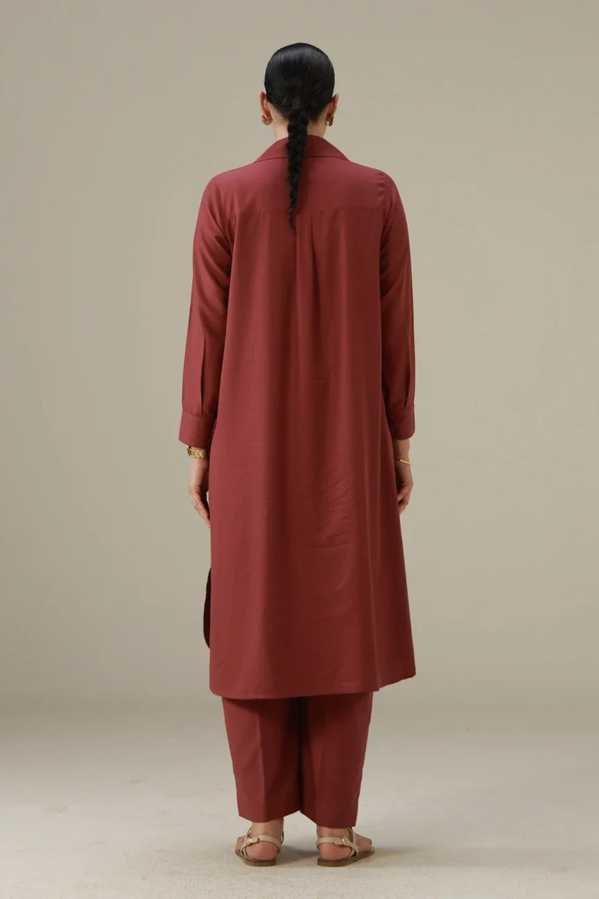 Mira Co-ord Set - Rose Wood