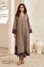 Manto Women's Printed Ready to Wear 2 Piece Ronaq Co-Ord Set with Urdu Calligraphy