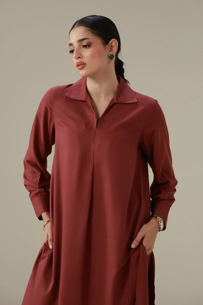 Mira Co-ord Set - Rose Wood