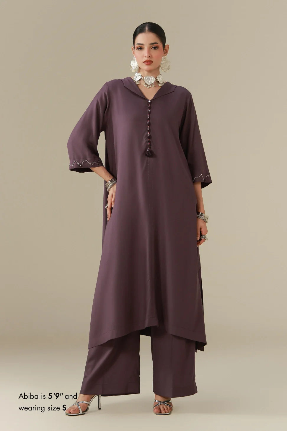Sheesh (আয়না) Co-Ord Set - Purple