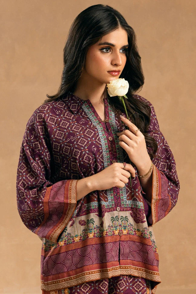 Azka (ধার্মিক) Co-Ord - Magenta