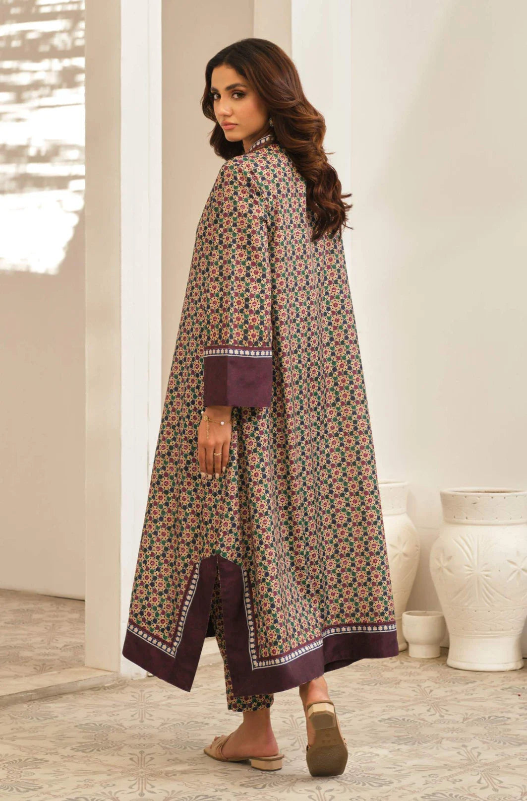 Manto Women's Printed Ready to Wear 2 Piece Ronaq Co-Ord Set with Urdu Calligraphy