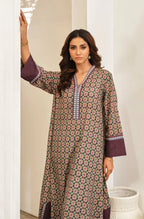 Manto Women's Printed Ready to Wear 2 Piece Ronaq Co-Ord Set with Urdu Calligraphy