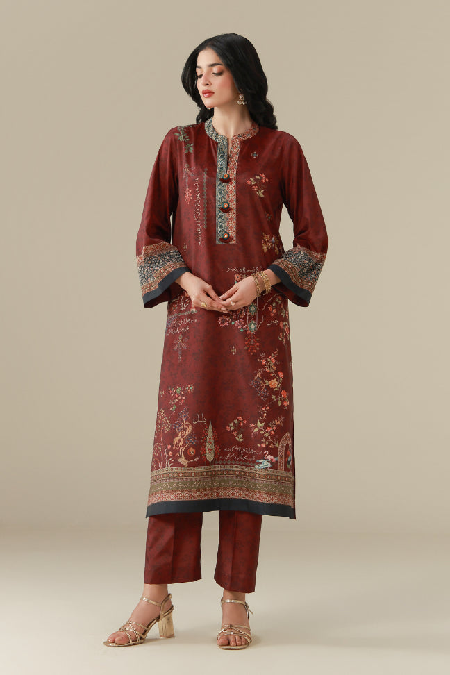 Muskaan (মিষ্টি হাসি) Co-ord Set - Plum