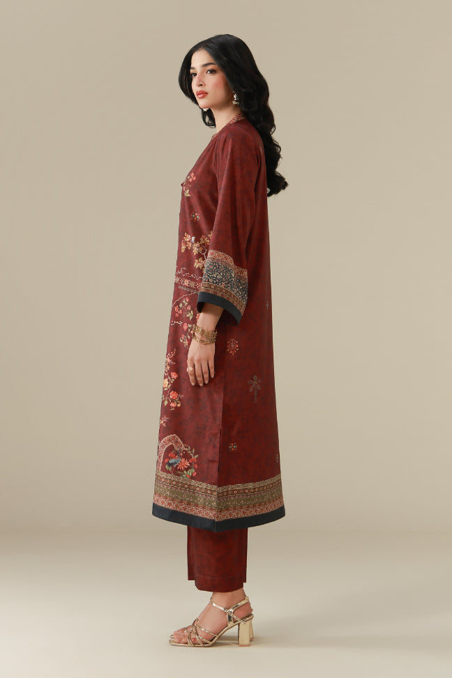 Muskaan (মিষ্টি হাসি) Co-ord Set - Plum