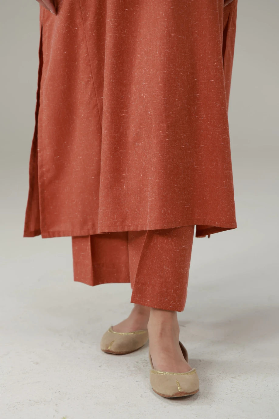 Kalidaar Co-Ord Set - Burnt Orange