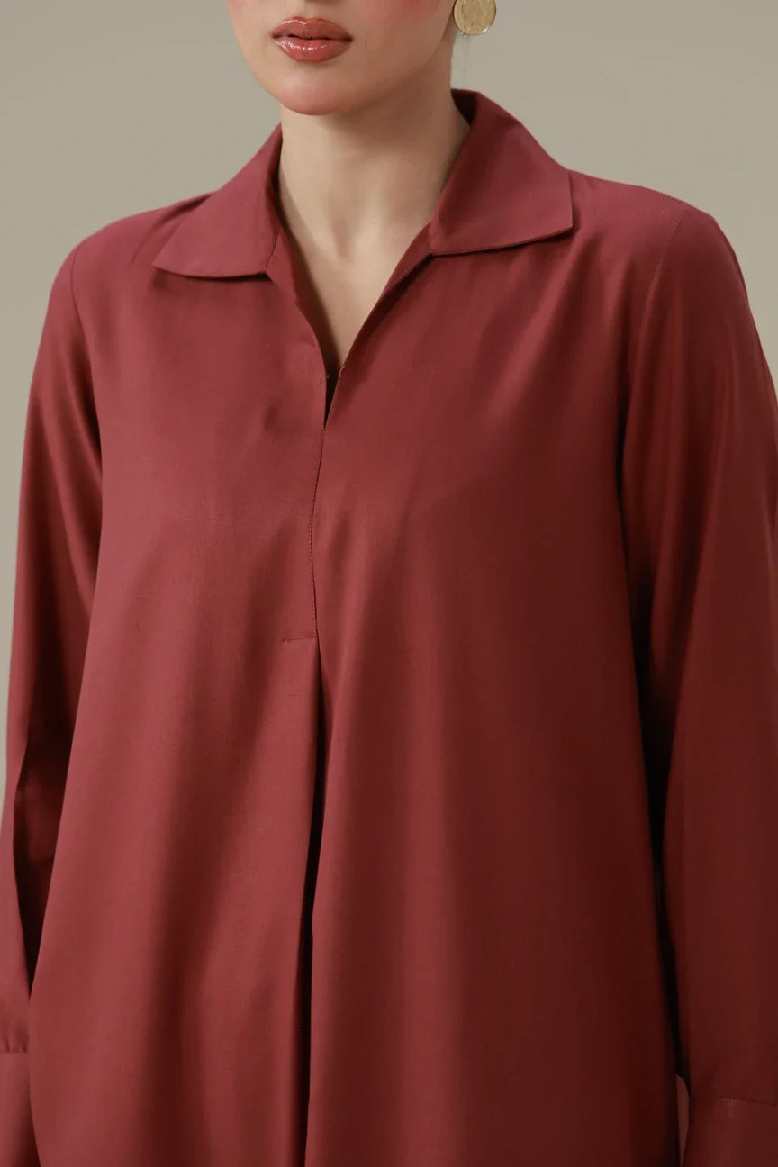 Mira Co-ord Set - Rose Wood