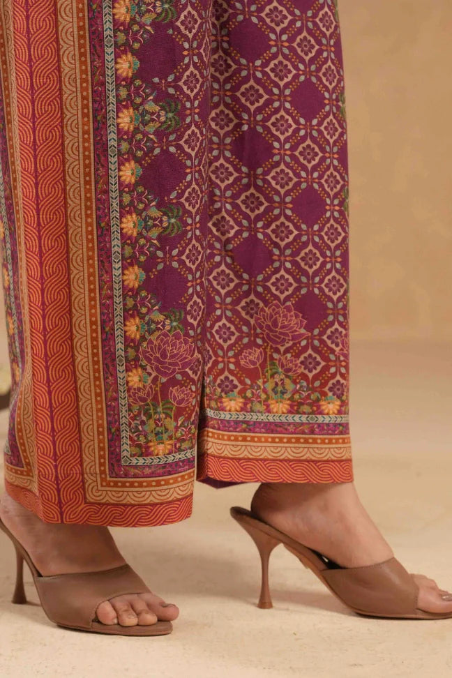 Azka (ধার্মিক) Co-Ord - Magenta