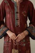 Muskaan (মিষ্টি হাসি) Co-ord Set - Plum