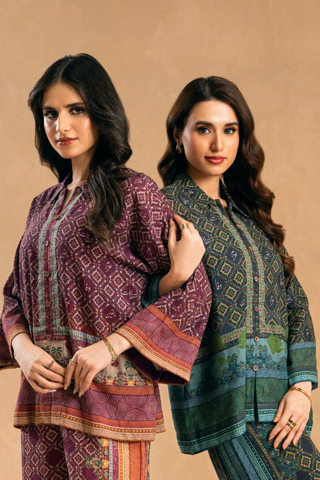 Azka (ধার্মিক) Co-Ord - Magenta