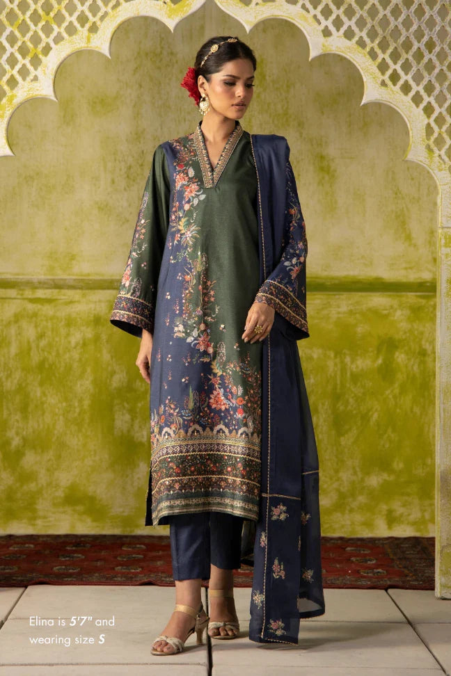 Rukhsar (সুন্দর মুখমণ্ডল) Set - Blue