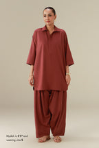 Raya Co-ord Set - Rosewood