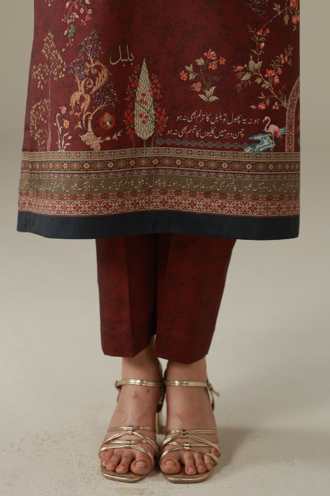 Muskaan (মিষ্টি হাসি) Co-ord Set - Plum