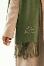 Cashmere Stole - Matcha Green