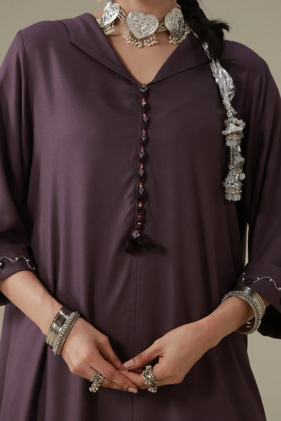 Sheesh (আয়না) Co-Ord Set - Purple
