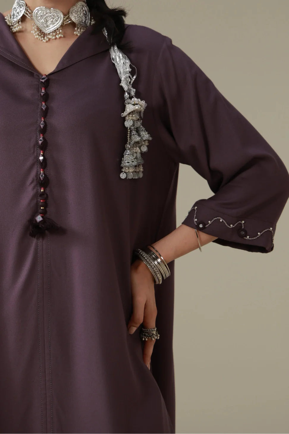 Sheesh (আয়না) Co-Ord Set - Purple