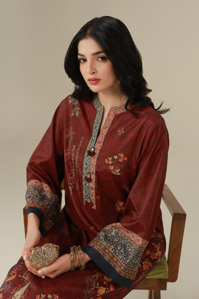 Muskaan (মিষ্টি হাসি) Co-ord Set - Plum