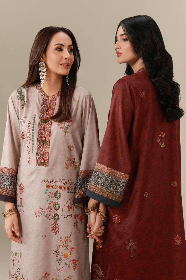 Muskaan (মিষ্টি হাসি) Co-ord Set - Plum