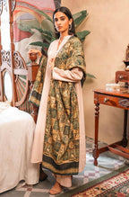 Shopmanto, wear manto, manto clothing brand, manto pakistan, ladies clothing brand, urdu calligraphy clothing, wear manto, urdu calligraphy unisex brown royal green jugnu odhni dupatta, urdu dupatta