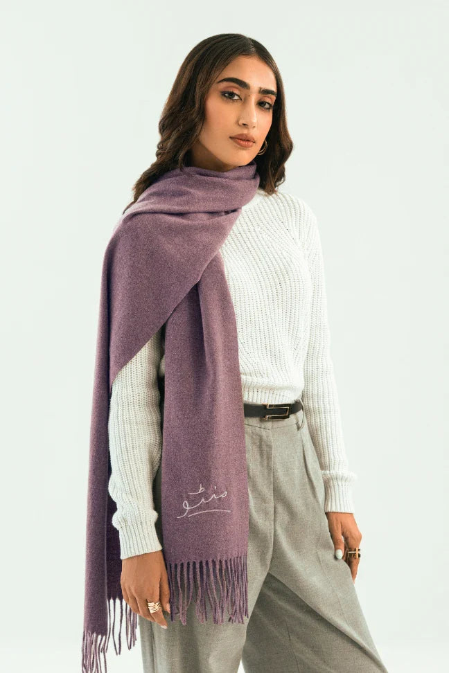 Cashmere Stole - Dusky Mauve