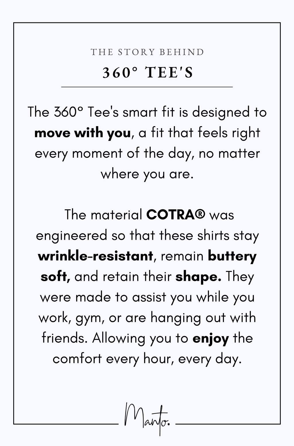 Design Philosophy of 360 Tees