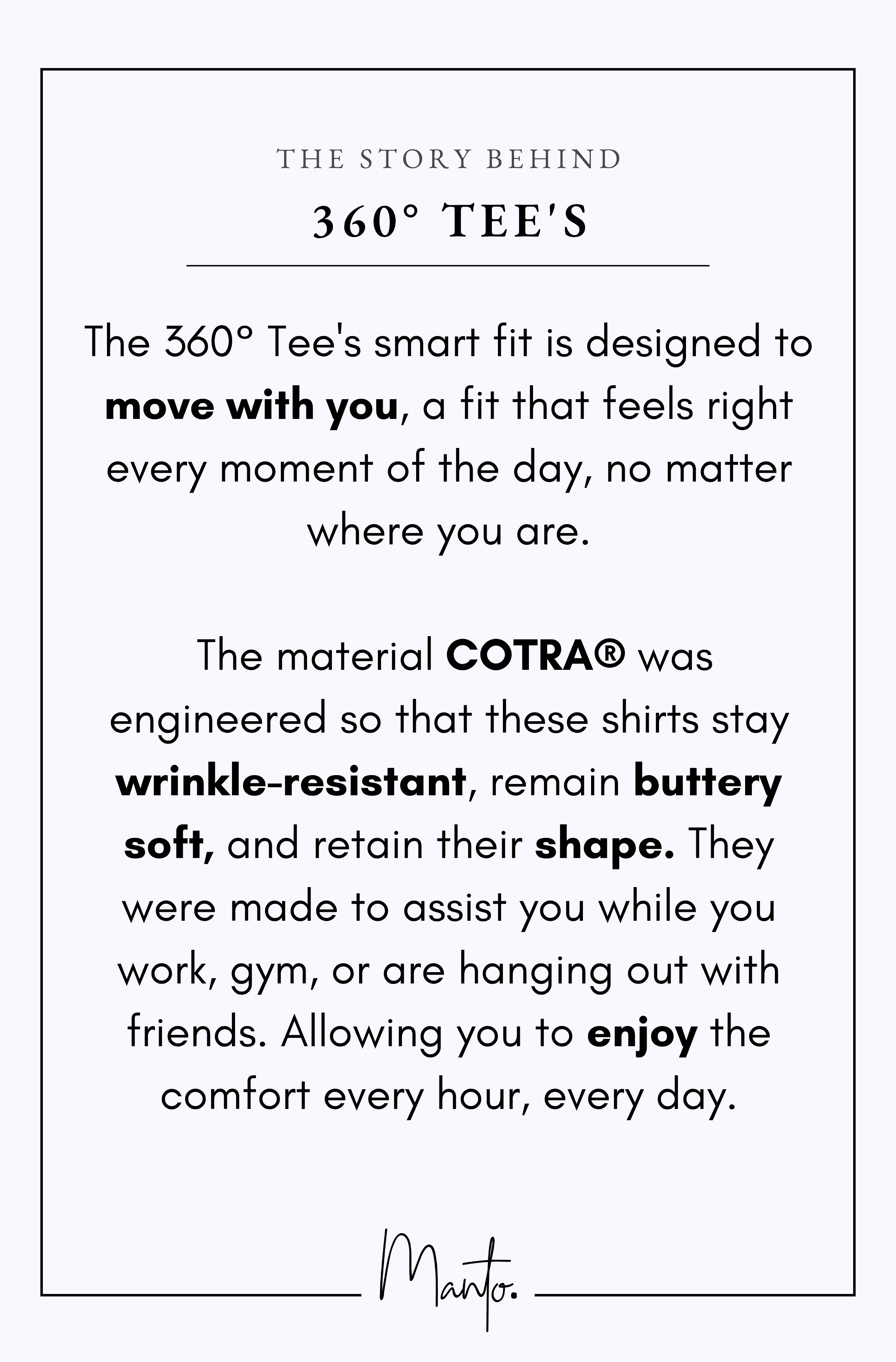 Design Philosophy of 360 Tees