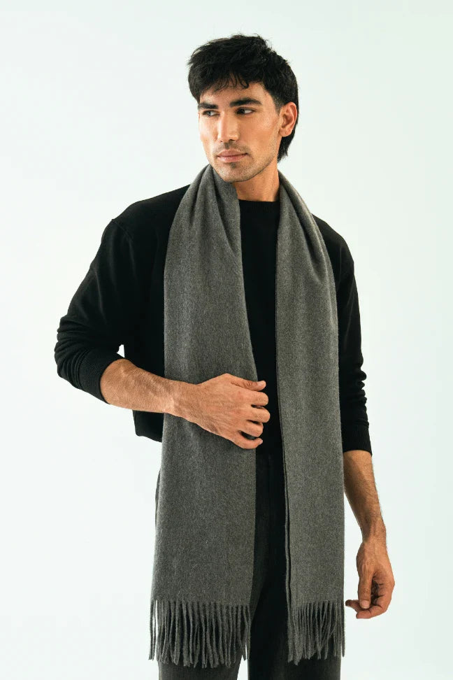 Cashmere Stole - Stormy Grey