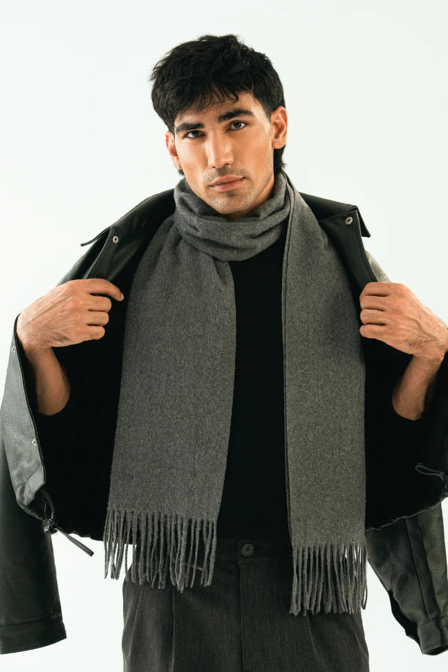 Cashmere Stole - Stormy Grey