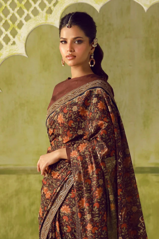 Khoobsurat (সৌন্দর্য) Saree - Maroon