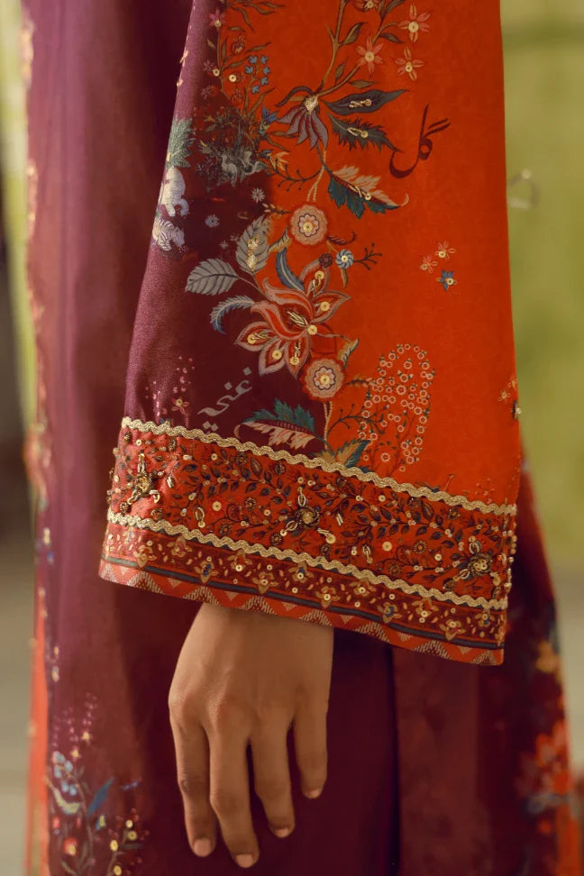 Rukhsar (সুন্দর মুখমণ্ডল) Set - Maroon