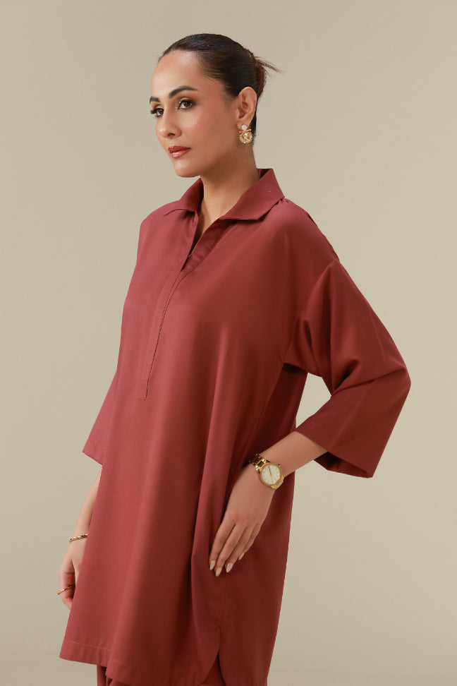 Raya Co-ord Set - Rosewood