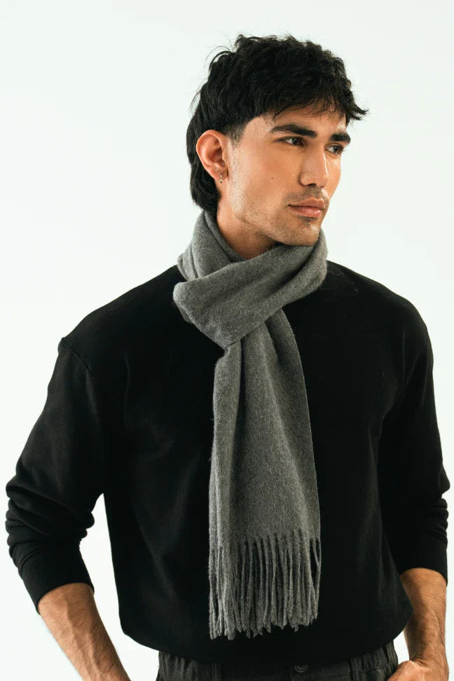 Cashmere Stole - Stormy Grey