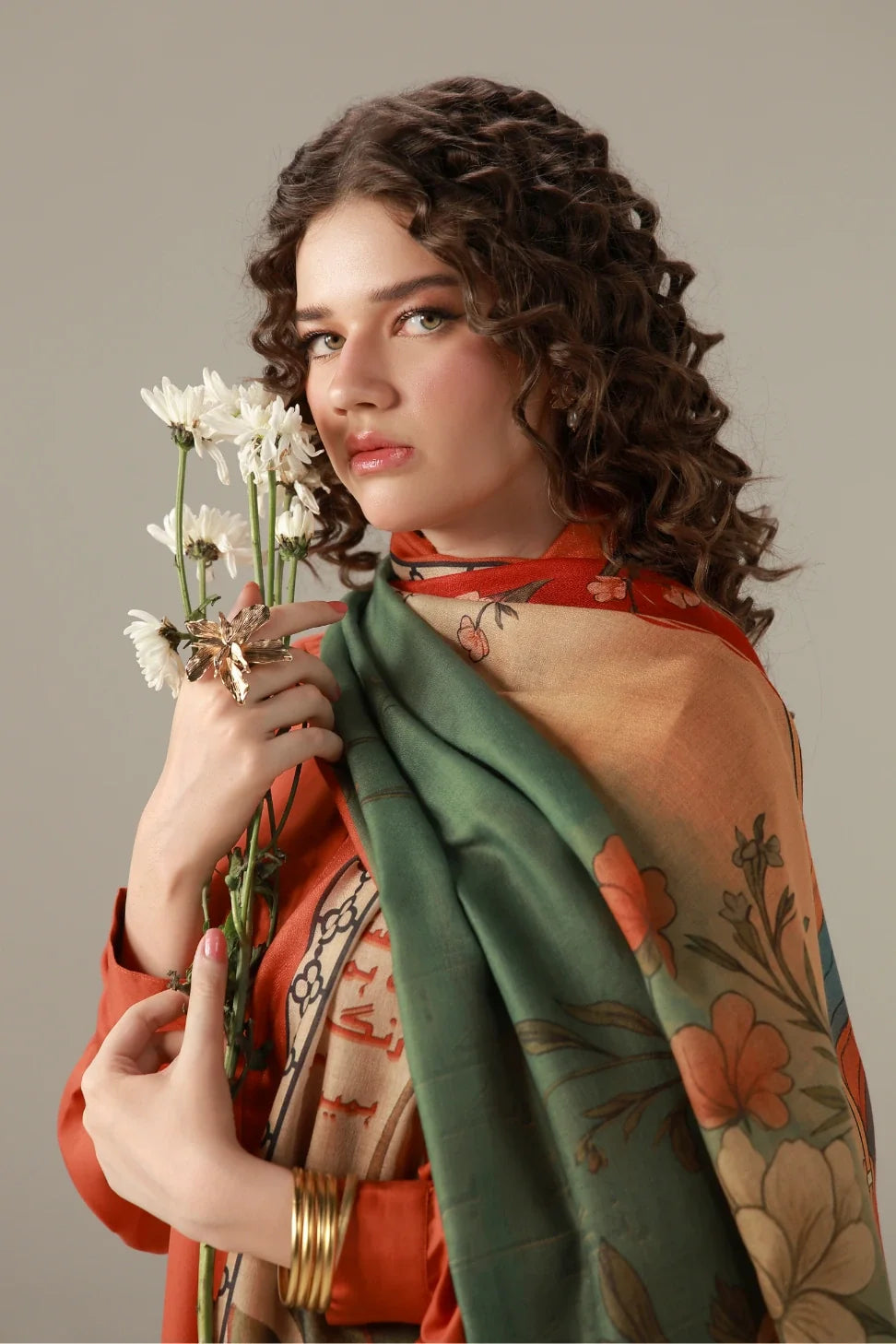 Gul-e-lala (টিউলিপ ফুল) Scarf