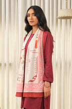 Manto Women's Hijab Friendly Printed Scarf with Urdu Calligraphy