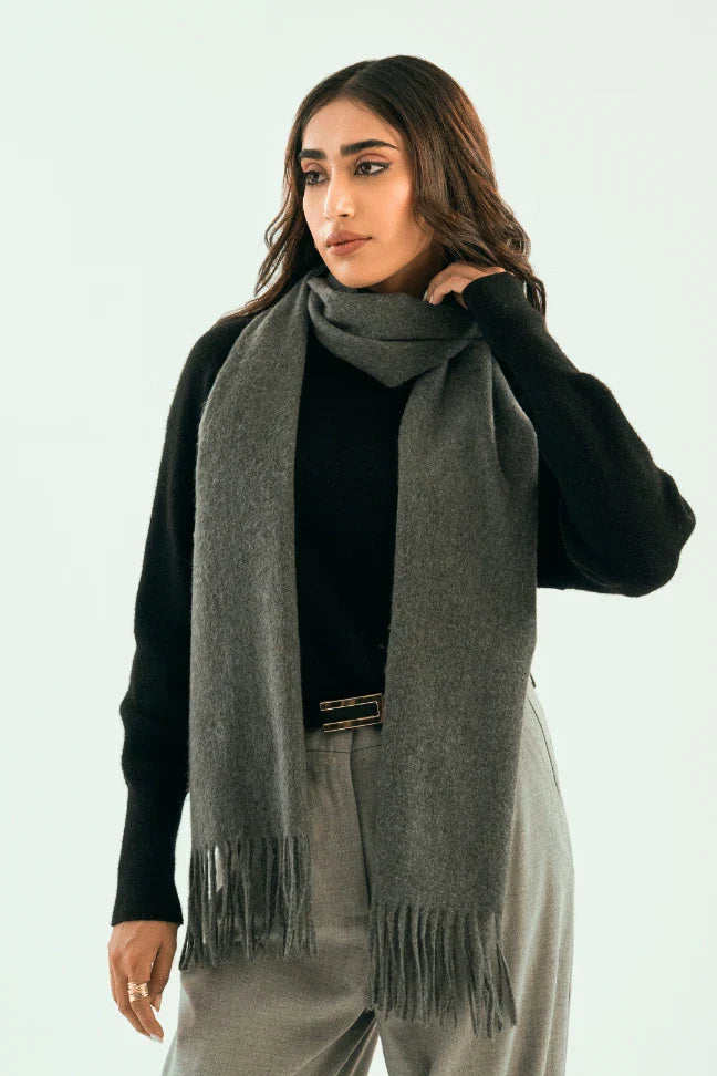 Cashmere Stole - Stormy Grey