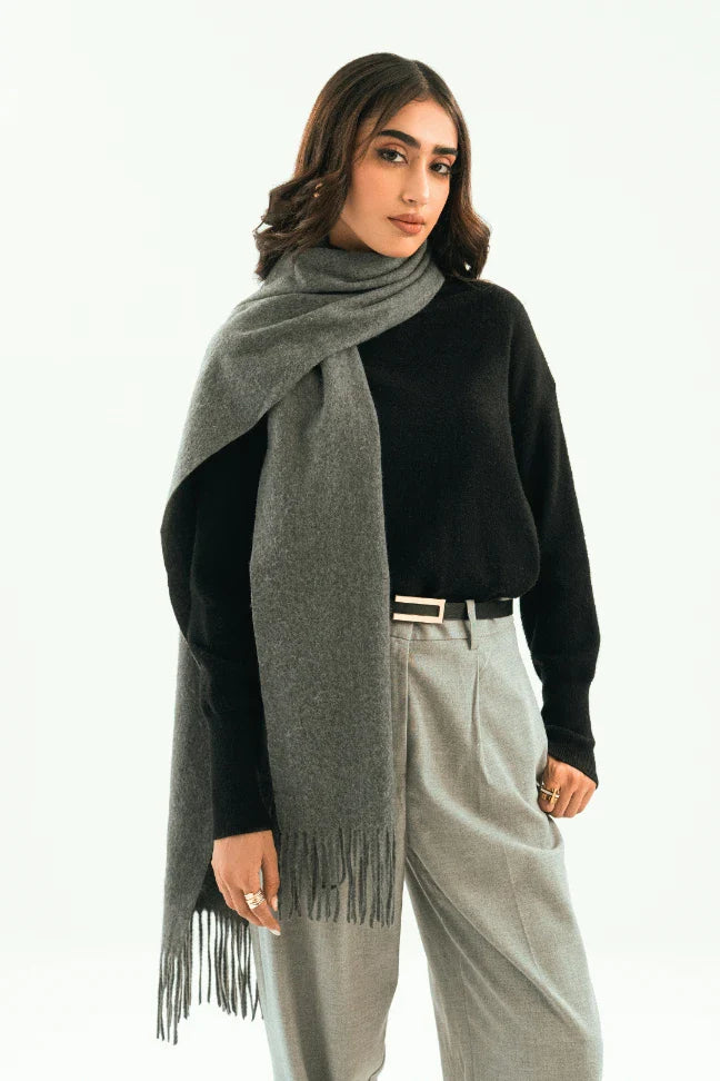 Cashmere Stole - Stormy Grey