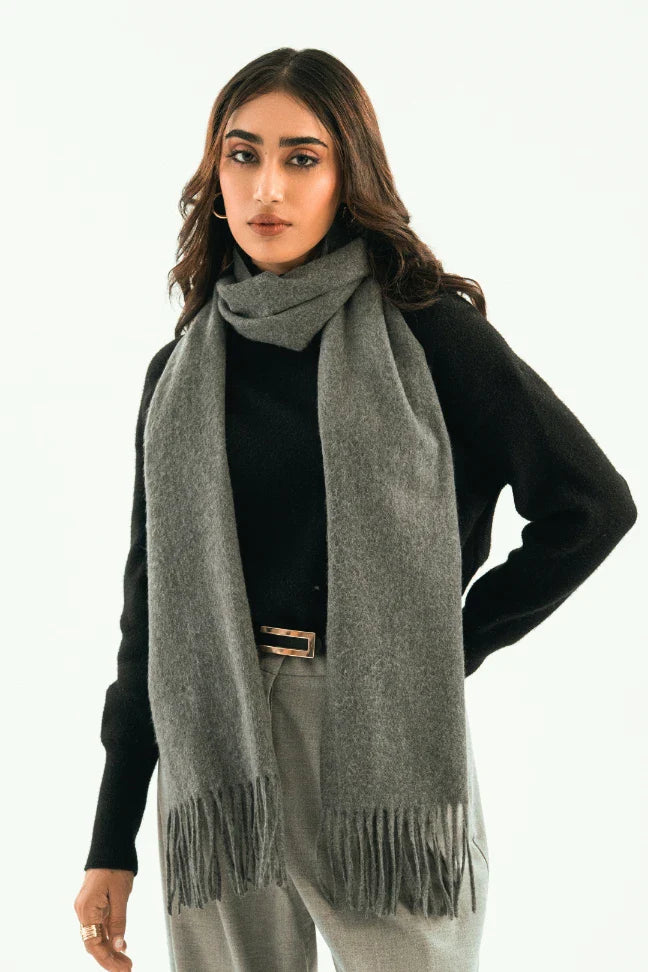 Cashmere Stole - Stormy Grey