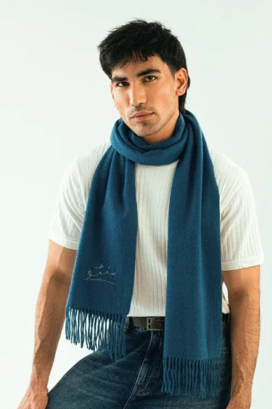 Cashmere Stole - Smurf Blue