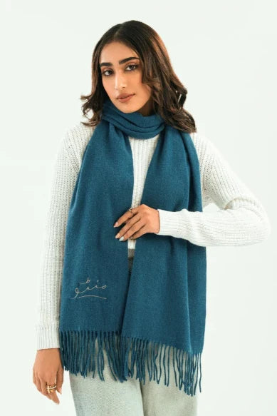 Cashmere Stole - Smurf Blue